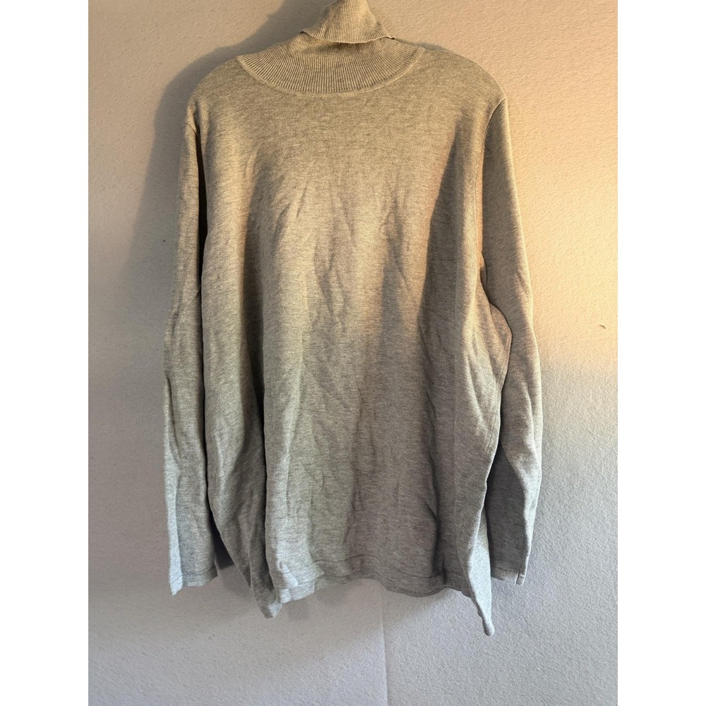 Joan Rivers Sweater Womens 3X Gray Turtleneck Long Sleeve Knit Pullover Top